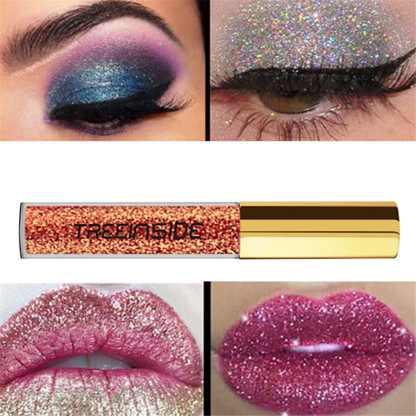 TREEINSIDE Glitter Eyeliner Flytande Glansig Metallic Eyeliner Ögonmakeup #04
