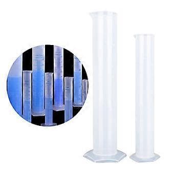 8 st 10-2000ml Mätcylinder Set 2-sidig Markering Lab Cylindrar Multifunktionell Graderad Cylinder för Laboratorium