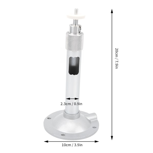 2 st 7,9 tum Övervakningskamerahållare 360 Grader Justerbar 1/4 tum M6 Gängfäste Stativ för CCTV