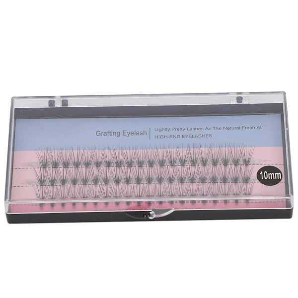 60 st Individuella Falska Ögonfransar Kluster 0.05mm Falska Fransar Förlängningsverktyg 10mm