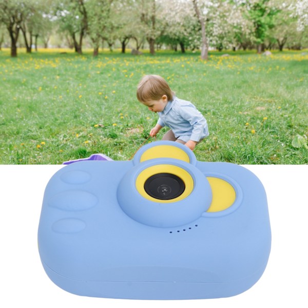 Kids Camera 12MP Dual Front Rear Lens 1080P Children Digital Video Camera for Girl Boy Blue