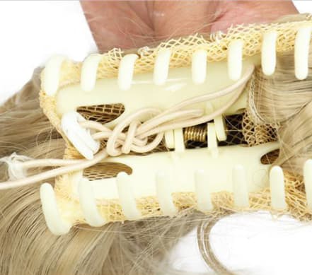 Clip-in Hestehale Paryk, Syntetisk Langt Krøllet Hår Extensions til Håndens Net - M27/613#