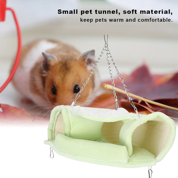 Liten Dyretunnel Vinter Hold Varme Hengekøye Kanal Hengekøye for Sukkersklie HamsterS