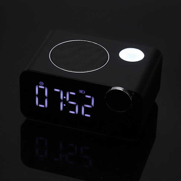 Multifunktionell Digital LED-väckarklocka Bluetooth Trådlös Ljud Med LED-Nattlampa För Sovrum
