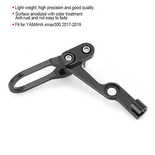 CNC Bremserørsklemme Kabelholder Passer til YAMAHA xmax300 2017-2019 Sort