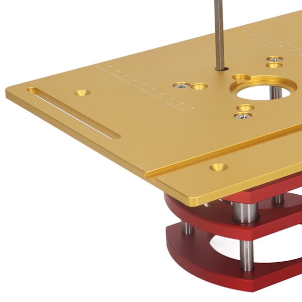 Routerheis Manuell Løfte Routerheis Systemsett Routerbord Sag Innsats Base Plate Gull