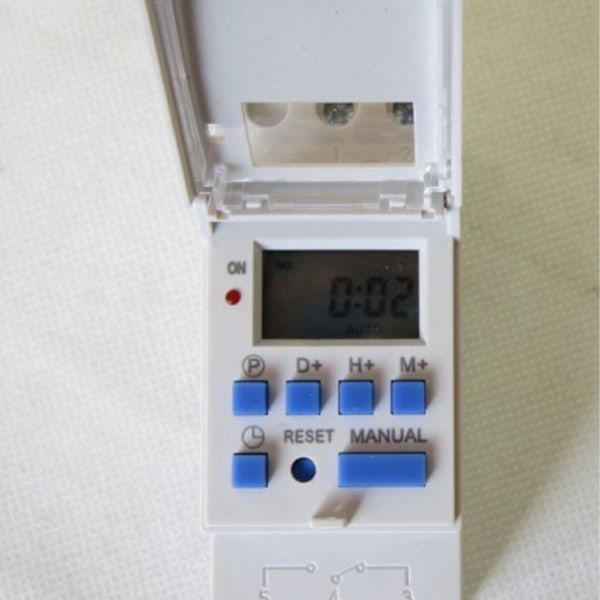 LCD Digital Timer Relä Programmerbar Mikrodatorklocka Digital Display Tidbrytare Relä 220V 16A
