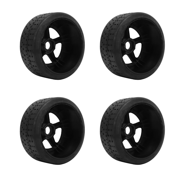 4st RC Däck 17mm Hex Plastfälgar Gummidäck Set 5-Ekrar RC Hjul för ARRMA INFRACTION V2 FELONY EX 07 1/7 RC Bil Svart