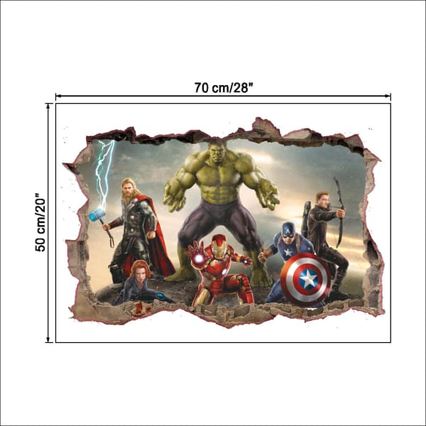 2 kpl Marvel Avengers Assemble -personoitu sängynpäätytarra