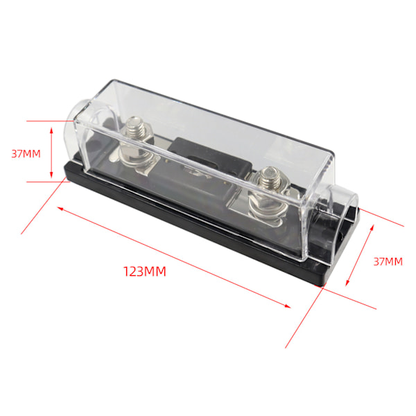 2-pack Säkringshållare Kit Koppar Legering 150A 48V Vattentät Universal Säkringsblock för Bilstereo