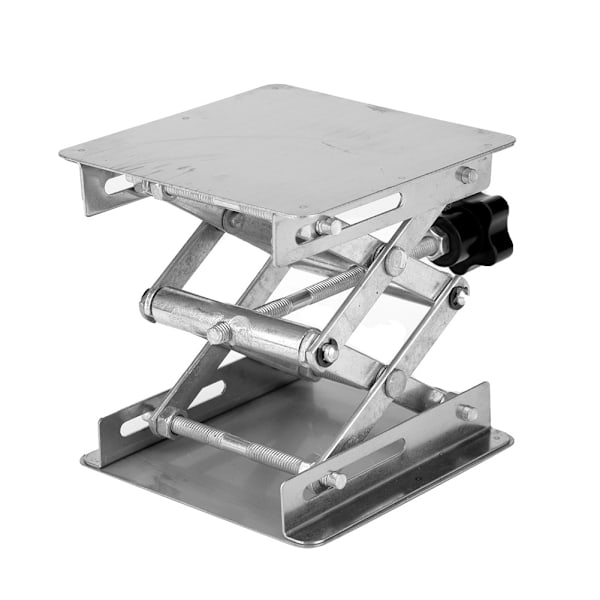 Laboratorie Løfteplatform Stativ Saks Stativ 100*100*160mm (Sort Håndtag)