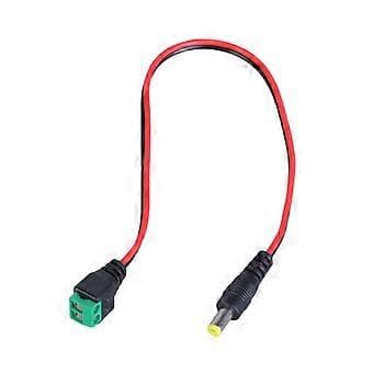 Strømkabel 12V Stik Adapter Kabel Stikforbindelse Til CCTV Kamera Stik 5.5x2.1mm Sokkel Forbindelse Til Overvågning