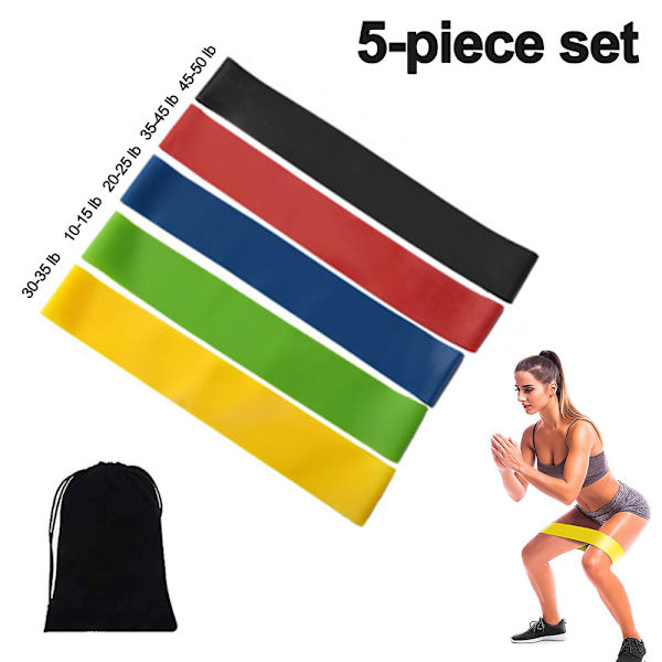 Yogatillbehör, motståndsband, fitnessband, höftband, spänningsband, elastiskt band, träningsutrustning, motståndsring