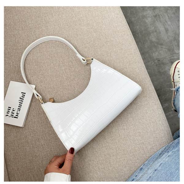 Handväskor Dam Mini Crossbody Väska för Kvinnor Dejting Fest, Vit