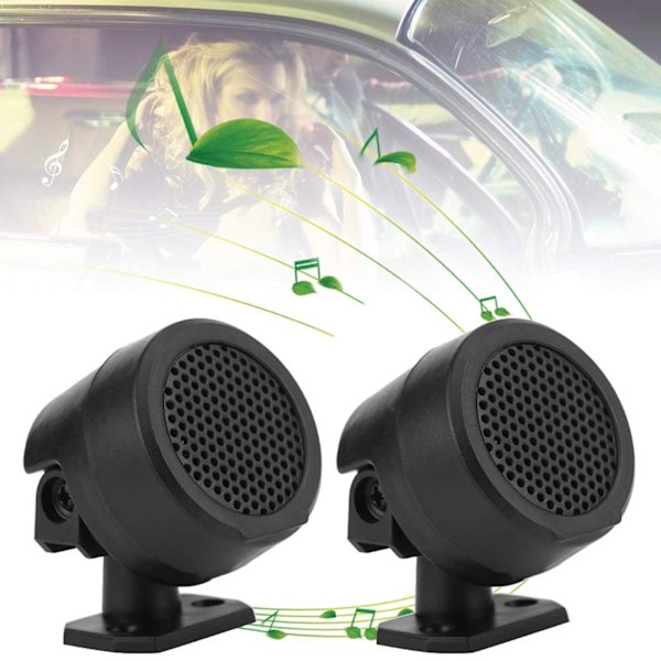2 st Universal Diskanthögtalare 500W Superkraft Högtalare Bils ljudsystem Runda