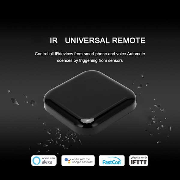 WiFi IR Fjernkontroll Universell Kontroller 360° Smart Hjem Stemmekontroll for TUYA for Aircondition TV Vifte Media Player 5V