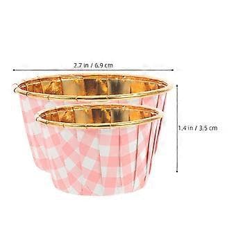50 st Bakformar Papper Bageri Liner Muffin Bakformar Bageritillbehör