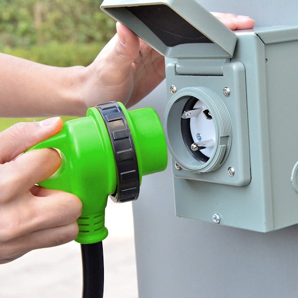30A Generator Strømindgangsboks 125V 3750W Udendørs Vejrbestandig Stiktilbehør til Campingvogn