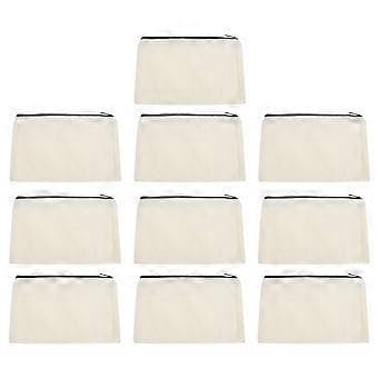 10 stk. Kosmetiktasker Sublimering Blank Penalhus DIY Varmeoverførsel Makeup Tasker