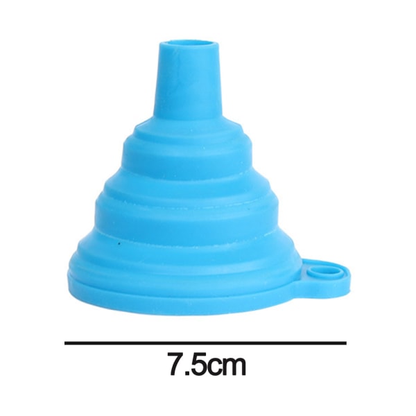 2pcs Silicone retractable and foldable packing funnel