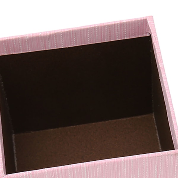 4 st Giftboxar med Lock 3.9x3.7x3.9 tum Presentförpackningslådor för Bröllop Jul Födelsedag Alla hjärtans dag Rosa HM2330407