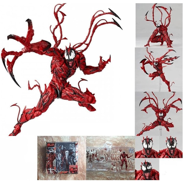 Revoltech Style Heroes Collection, Ledade actionfigurer med utbytbara tillbehör, Miljövänliga PVC-material samlarobjekt