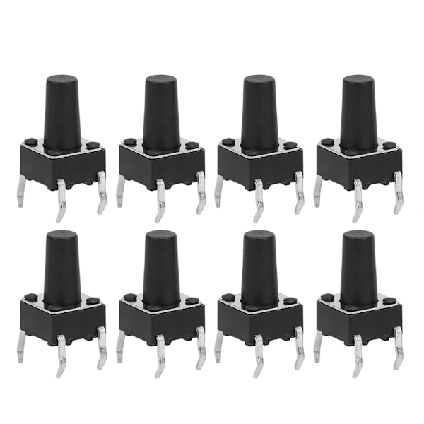 100 st Momentära Taktila Knappbrytare Industritillbehör Snabb Respons DIP 6 x 6 x 10mm