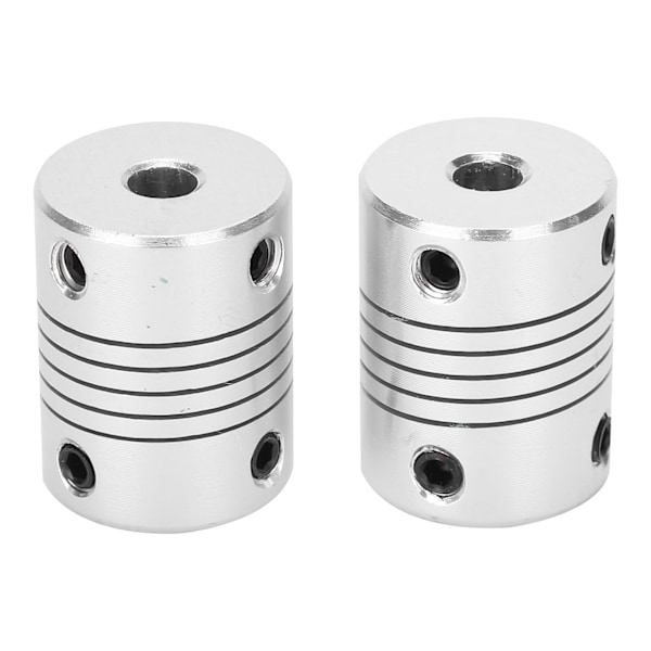 2 stk. Akselkobling Fleksibel Encoder Aluminium Legering Kobling Trinmotor DIY 3D Printer 5x8mm