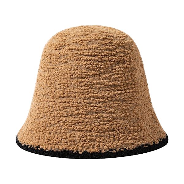 Varm Ull Cloche Hatt Solid Vinterbøttehatter