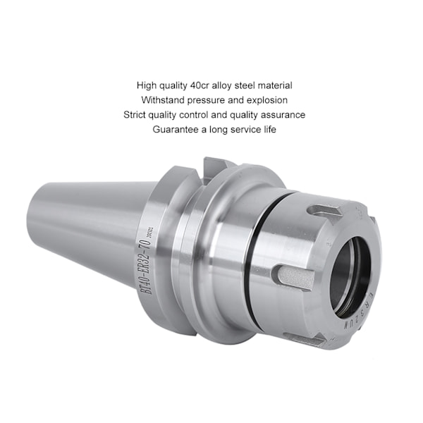 CNC-työkalupidike, Collet-puristimen työkalupidike, Jyrsintä- ja sorvaustyökalut, Korkea tarkkuus, 40cr BT40‑ER32‑70
