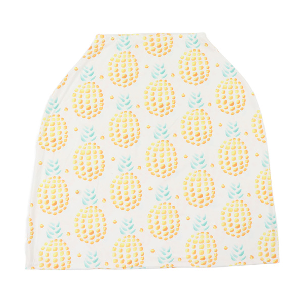 Amningsöverdrag Mjukt Andningsbart Vindtätt 4 i 1 Multianvändning Baby Amningsöverdrag för Babybil Stor Ananas