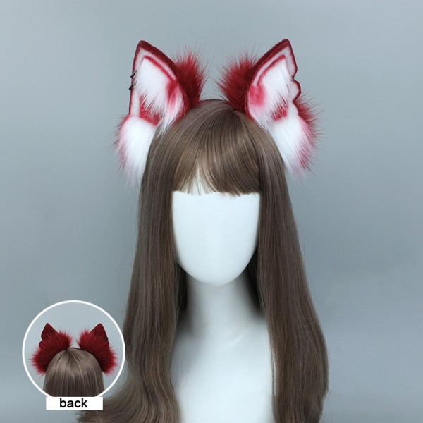 Cat Ears Wolf Fox Ears Animal Söt pannband Tillbehör till Hall