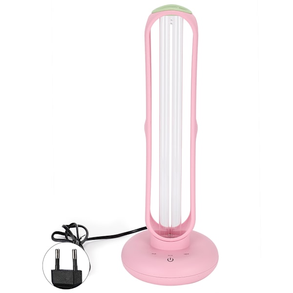 UV-rengøringslys Multifunktionelt Ultraviolet Ozon Rengøringslys til Hjem Salon EU Stik 220V (Pink)