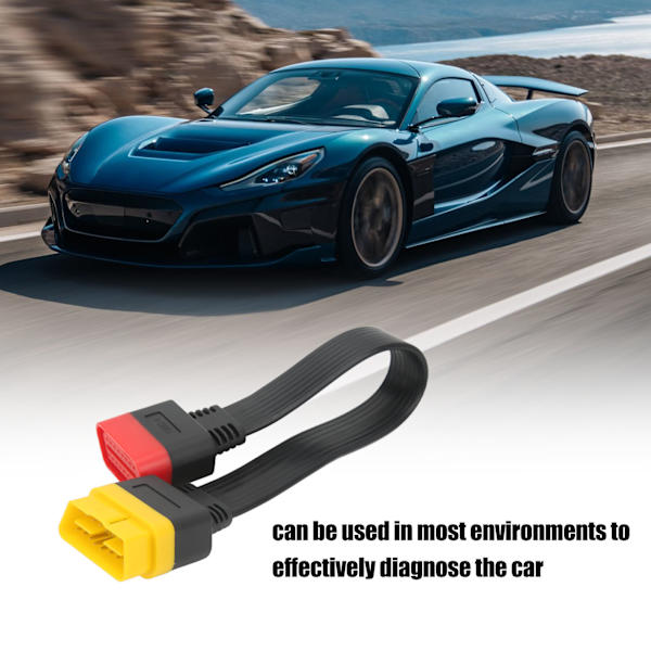 OBD2 OBDII Förlängningskabel 16-polig Han till Hona Diagnostikkontaktkabeladapter