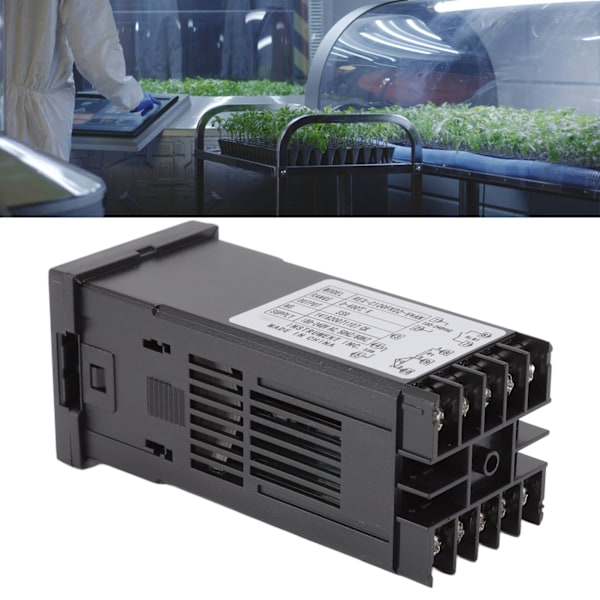 PID Termostat Temperaturregulatorsett 0‑400℃ Digital Temperaturregulator med Termoelement Relé AC100‑240V 25A