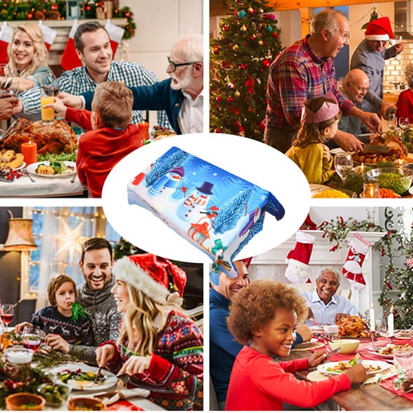 Tryckt Duk för Jul, Helg och Vinter, Rektangulär