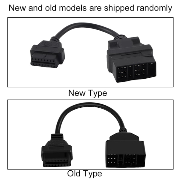 22 Pin to 16 Pin OBD2 Adapter Connector Diagnostic Cable