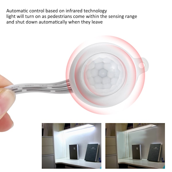 5-24V USB Lågspännings Justerbar Infraröd Människosensor Brytare för LED-ljus Energibesparing