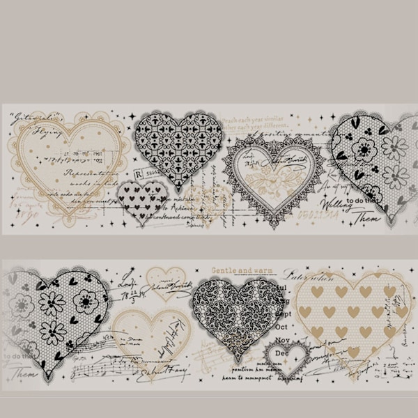 Rullsticker PET Lättanvänd Återanvändbar Utsökt Spetsmönstertejp för DIY Scrapbooking Album Journal