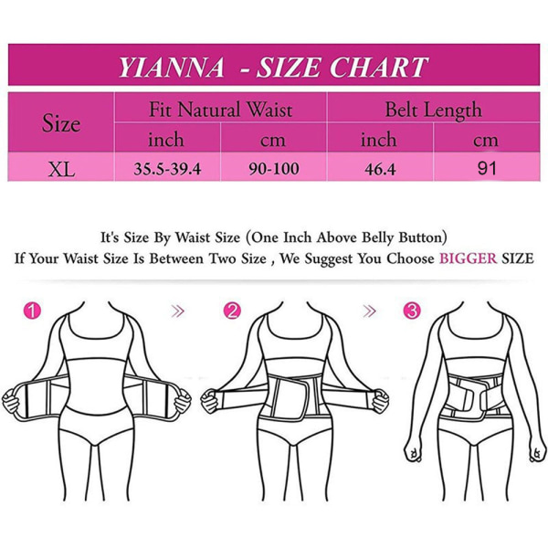 Women's waist trainer eraser Belt Uplift control Waist trimmer