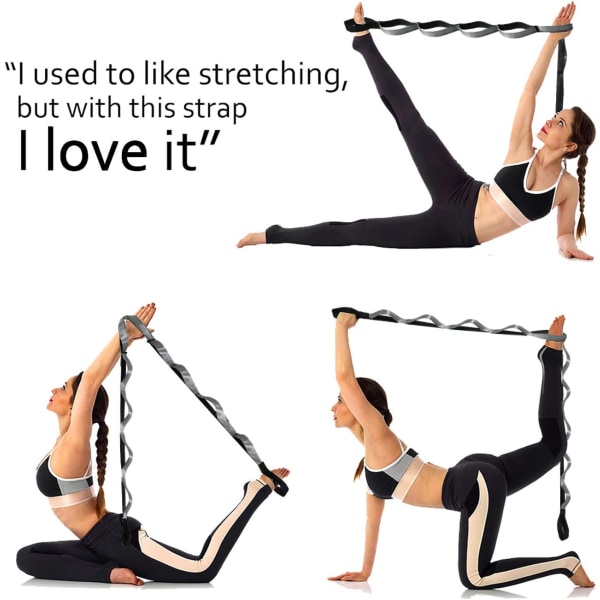 Yogastrop, Multi-Loop Strap, 12 Loops Yoga Stretch Strap,