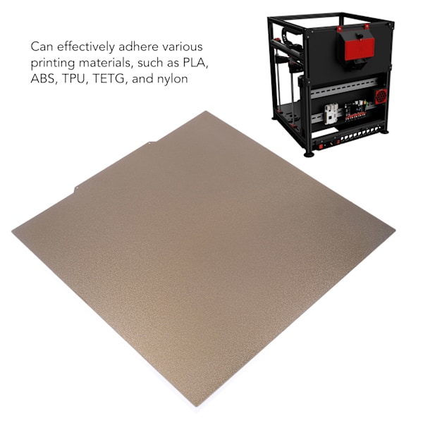3D Printer Byggeplade 470x470mm Dobbeltsidet PEI Magnetisk Gummi Fjederstål til CR‑10