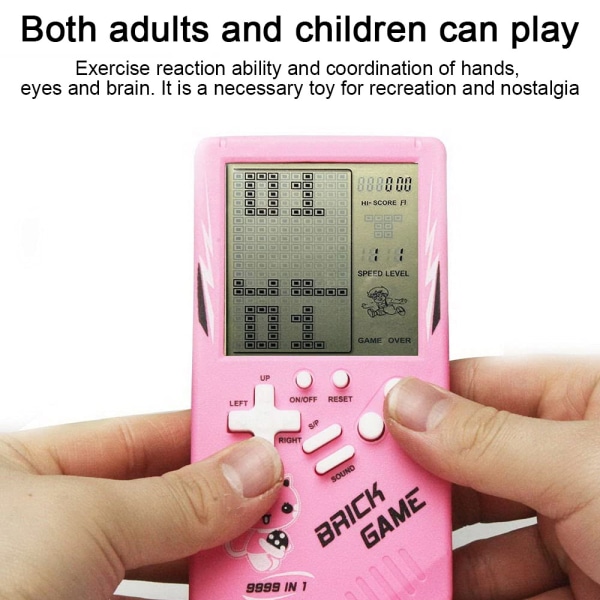 Retro Big Screen Brick Game Console Casual Puzzle Small Game