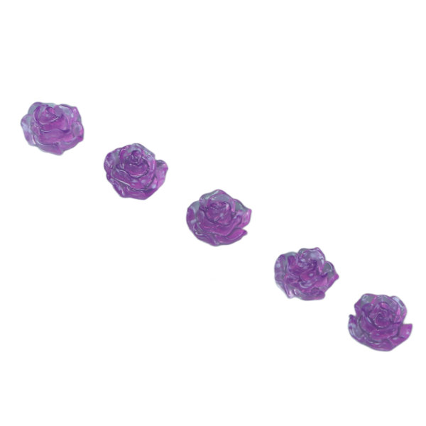 10 kpl 3D Kamelia-muotoisia kynsikoristeita DIY-hartsi hienostunut valo muuttuva kynsikoriste naisille violetti