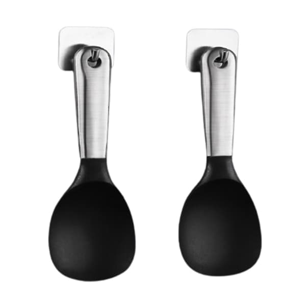 Silikonøse for servering av ris, multifunksjonell matlagingøse med langt håndtak, non-stick rispadle for skånsom omrøring, ergonomisk form for