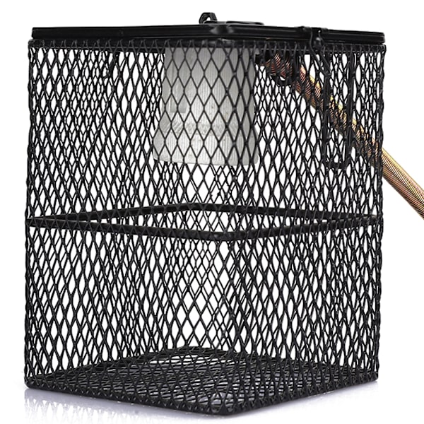 Reptil Keramik Lamphållare Varm Glödlampa Säkerhetsbur Djurinkubator Uppvärmningslampskärm Tillbehör UK-kontakt 220V