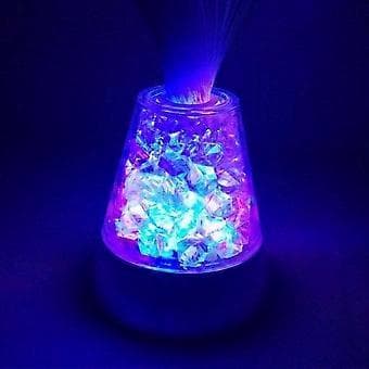 Fiberoptisk Lampe med Farveskiftende LED Lys Glacier Natlampe