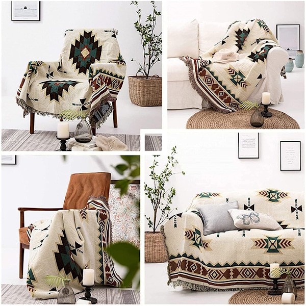 Filtöverdrag i Southwest-stil, Unik Design Aztec Plädar, Håll Dig Bekväm med Multifunktion, Perfekt för Vardagsbruk Inomhus och Utomhus