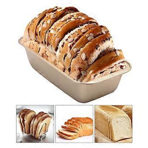 Rektangulær Toastform Kulstofstål Bageform Brødform Non-stick Form til Bagning af Kager