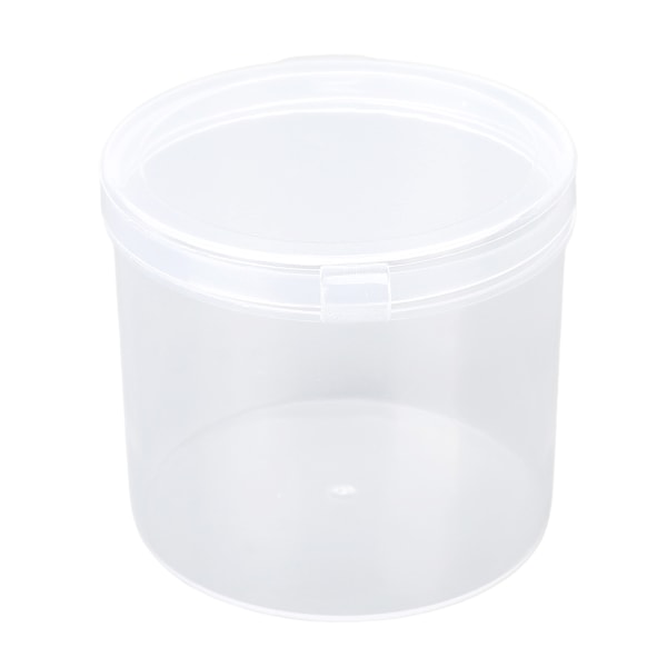 Puderpuff Förvaringslåda Transparent Dammsäker Bärbar Sminkpuff Behållare Väska för Pärlor Tabletter 5st